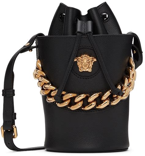 versace bucket bags|versace handbags with big zipper.